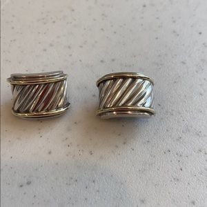 David Yurman classic clip on earrings